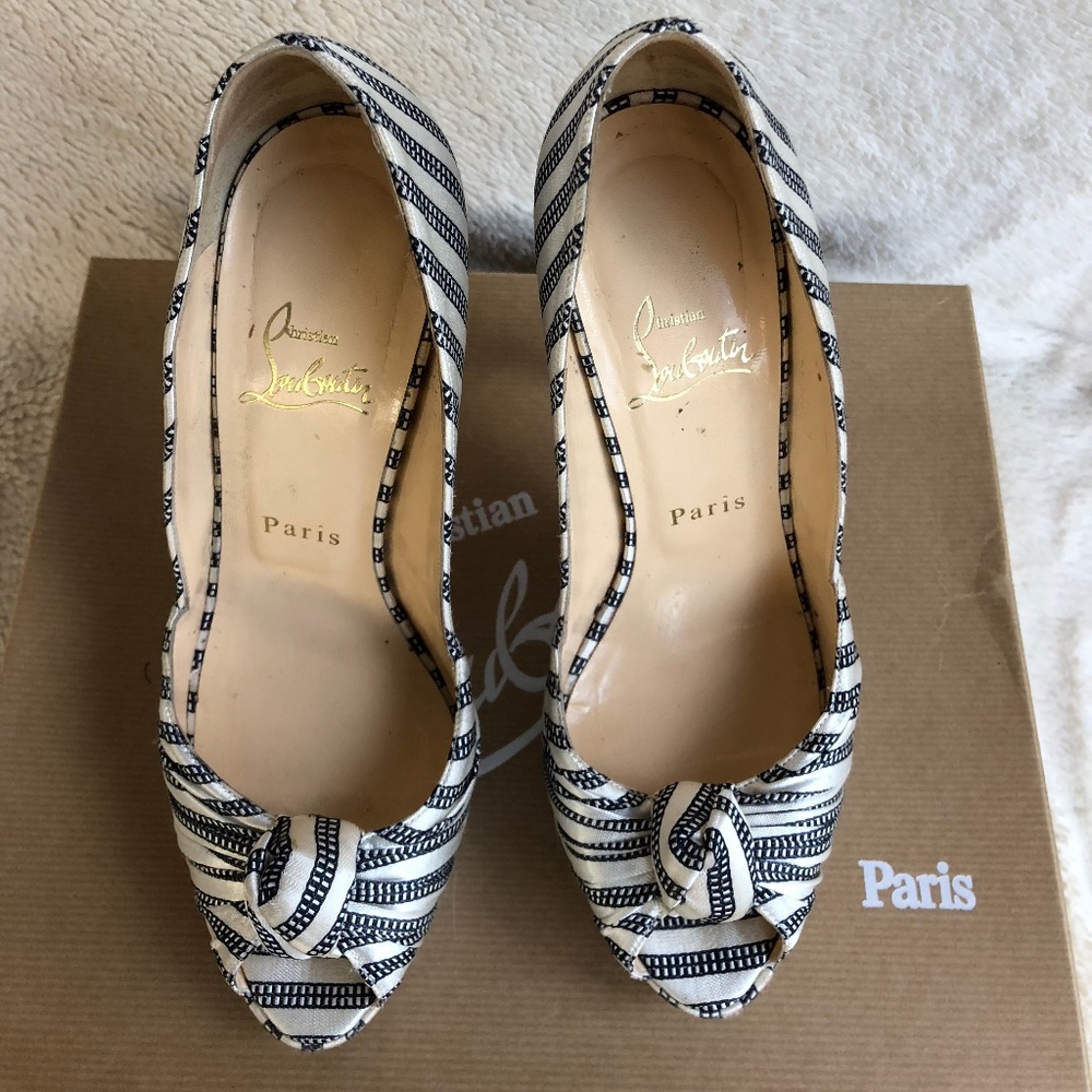 SZ 38 Christian Louboutin Greissimo Pump 140 - Picture 5 of 7